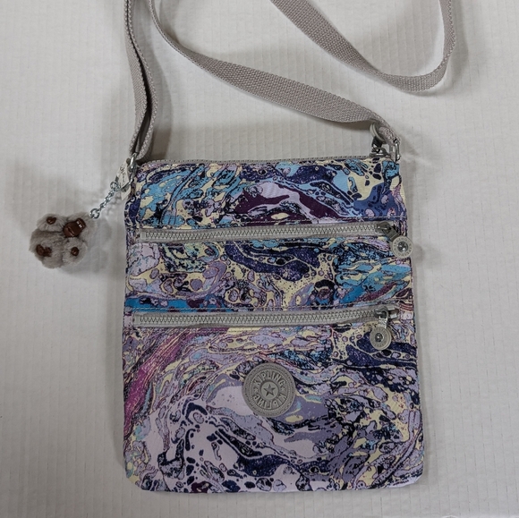 Kipling | Bags | Kipling Keiko Marble Multi Nylon Crossbody Bag Melanie ...